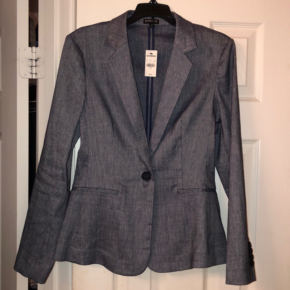 Express gray blazer